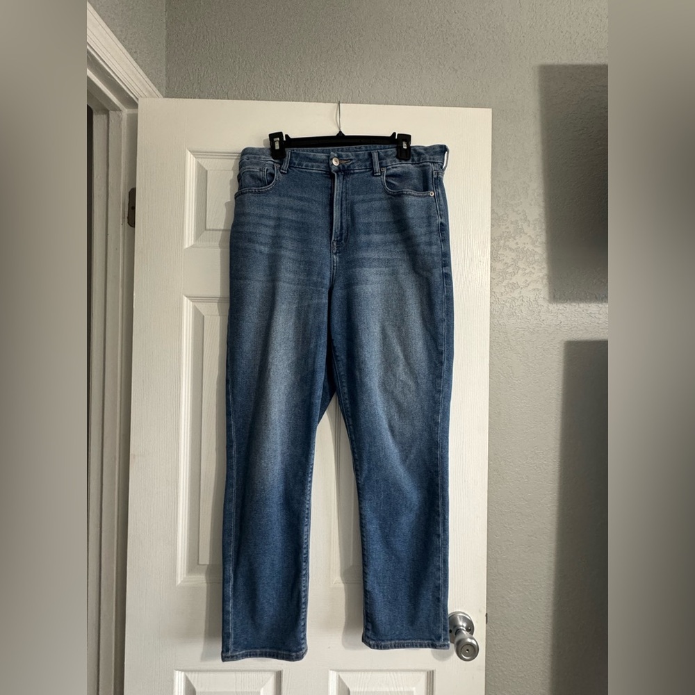 American Eagle Outfitters Women's Medium Blue Flare Jeans